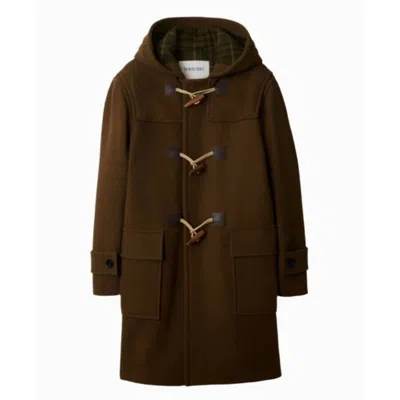 Burberry Toggle-fastening Duffle Coat In Multi
