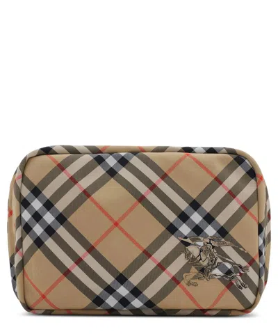 Burberry Toiletry Bag In Beige