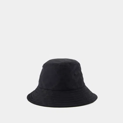 Burberry Tonal Bias Buket Hat -  - Synthetic - Black