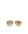 Burberry Top Bar Aviator-style Sunglasses In Nude