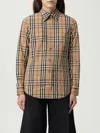 Burberry Shirt With Vintage Check Pattern In Brown
