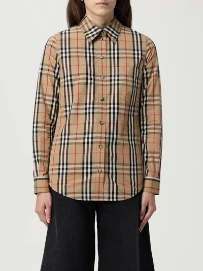 Burberry Shirt With Vintage Check Pattern In Brown