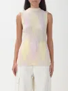 Burberry Crew-neck Argyle Intarsia-knit Top In Multicolor