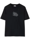 Burberry Mini Logo Graphic T-shirt For Women In Coal