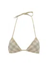 Burberry Swimsuit Top In Flax Ip Check