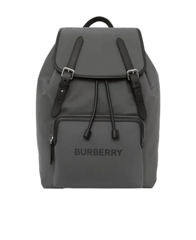 Burberry Top Handle Backpack In Black