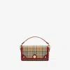 Burberry Top Handle Note Bag In Red