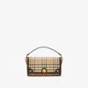 Burberry Top Handle Note Bag In Archive Beige/military