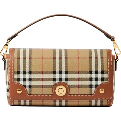 Burberry Top Handle Note Bag In Brown