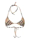 Burberry Ekd Ww Bikini Top In Negro