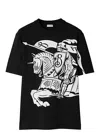 Burberry Short Sleeve T-shirt In Black