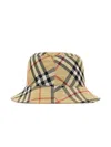 Burberry Check Ekd Bucket Hat In Brown