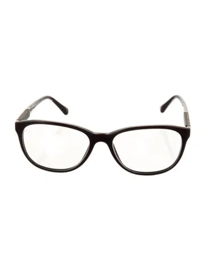 Pre-owned Burberry Tortoise House Check Pattern Eyeglasses In Purple