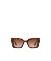 Burberry Tortoise Square-frame Sunglasses In Brown