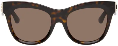 Burberry Tortoiseshell Cat-eye Sunglasses In 300273 Dark Havana