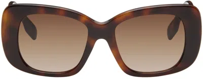 Burberry Tortoiseshell Square Sunglasses In Brown