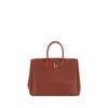 Burberry Croco Leather Tote Bag With Gold Hardware