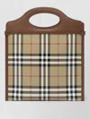 Burberry Coated Canvas Mini Pocket Handbag 24cm X 29cm In Brown