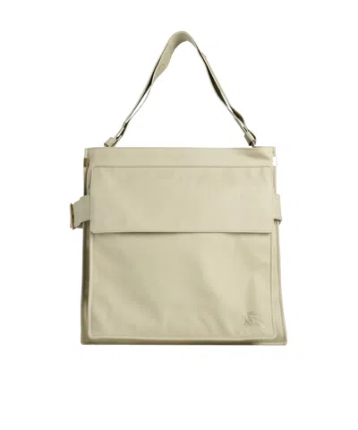 Burberry Tote Bag In Gray