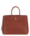 Burberry Croco Leather Tote Bag With Gold Hardware In Red