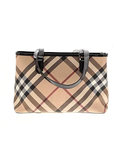 Pre-owned Burberry Tote Bag In Tan