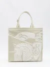 Burberry Small Equestrian Knight Design Tote Bag In Grey