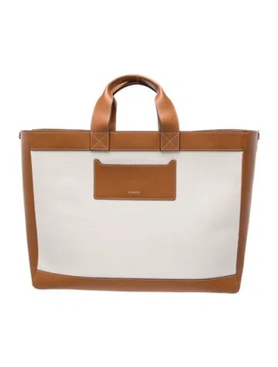 Pre-owned Burberry Tote In Brown