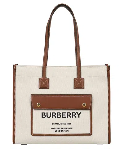 Burberry Totes In Neutrals