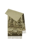 Burberry Tower Bridge Cashmere Scarf In Hunter