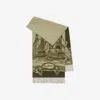 Burberry Tower Bridge Cashmere Scarf In Hunter