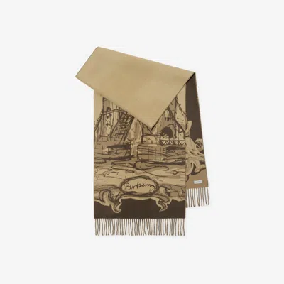BURBERRY BURBERRY TOWER BRIDGE CASHMERE SCARF