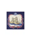 Burberry Tower Bridge Cashmere Silk Scarf In Knight