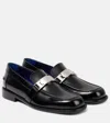 Burberry Mocassino Tower Black In Leather Women In Black