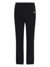 Burberry Black Pants With Elastic Waist And Logo Lettering On The Side In Cotton Man