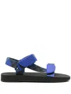 Burberry Mftrek Hs Check Blue Sandals In Blau
