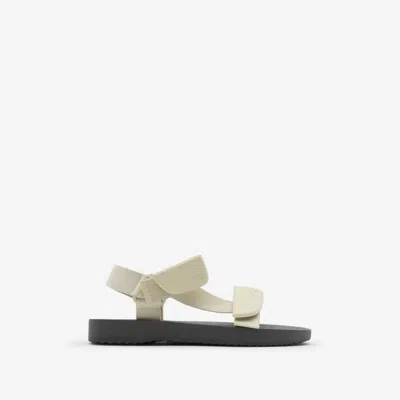 Burberry Trek Touch-strap Sandals In Soap