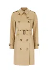 Burberry Women Chelsea Cotton Trench Coat In Brown