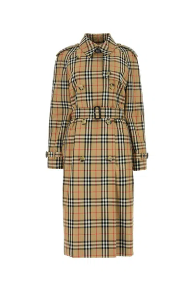 Burberry Woman Trench In Multicolor