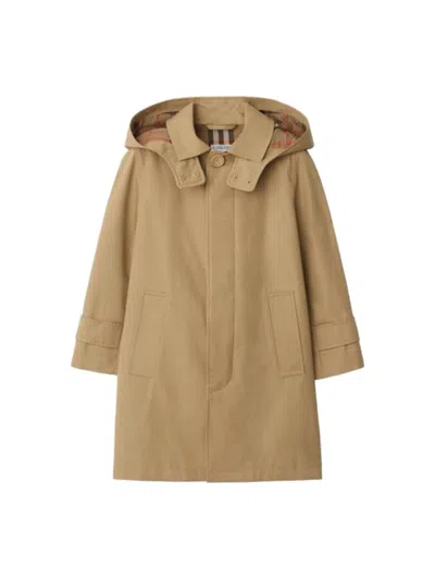 Burberry Classic Mini Trench Coat In Brown