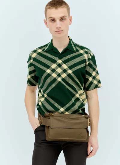 Burberry Trench Belt Bag In Green