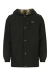 Burberry Black Polyester Sports Jacket In Green