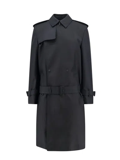 Burberry Man Trench Man Black Trench Coats