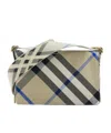 Burberry Trench Checked Crossbody Bag In Nude