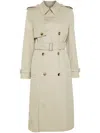 Burberry Trench Coat With Belted Waist And Epaulettes