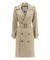 Burberry Timeless Beige Trench Coat With Double-breasted Design In Beige