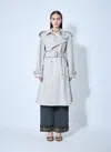 Burberry Women Trench Coat In Gray