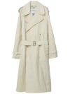Burberry Long Trench In Beige