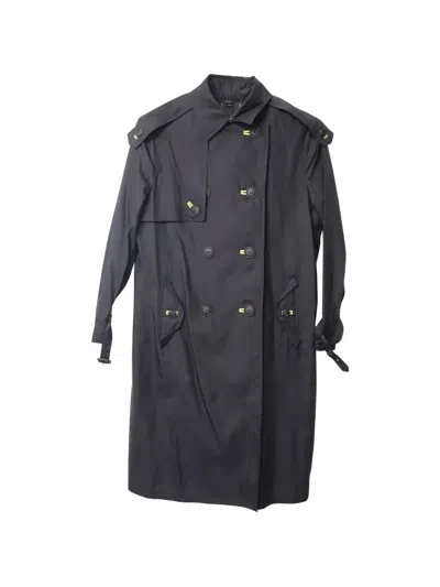 Pre-owned Burberry Trench Coat In Black