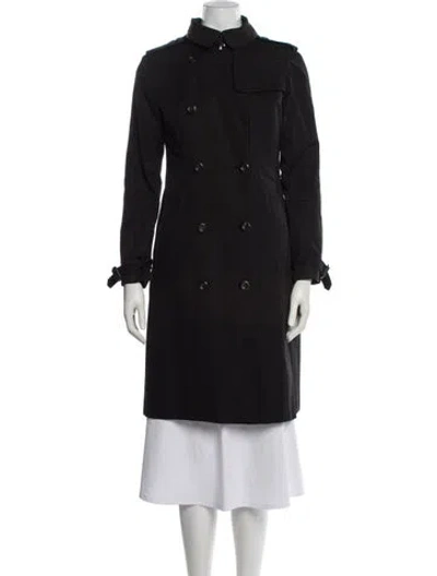 Pre-owned Burberry Trench Coat In Black