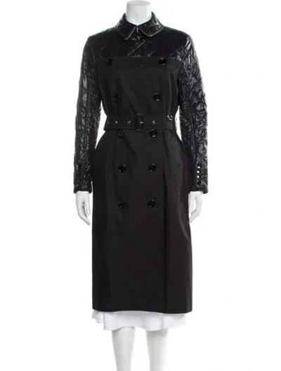 Pre-owned Burberry Trench Coat In Black